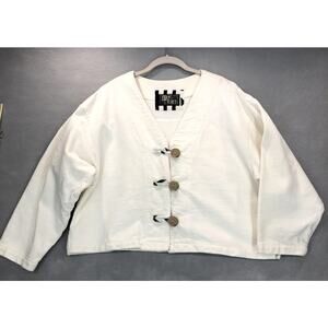 My Tribe Joy Burton Cream Wearable Art Jacket
